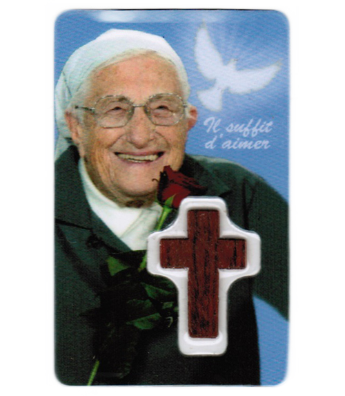 Carte de prière Soeur Emmanuelle