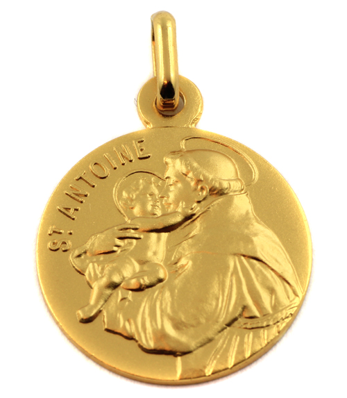 médaille saint christophe plaqué or - S.A.R.L SOLUCA