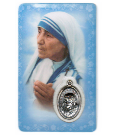 Carte de priere sainte mère teresa