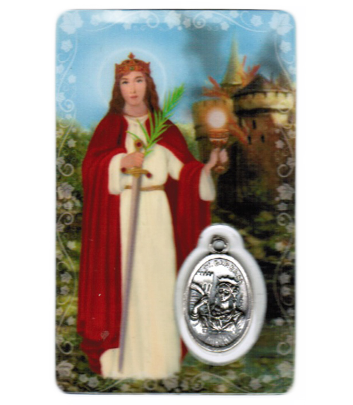 Carte de priere sainte barbara