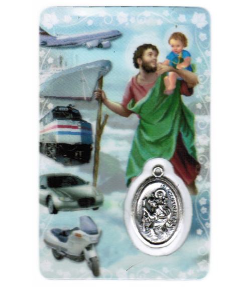 Carte de priere saint christophe