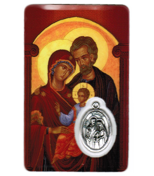 Carte de priere sainte famille