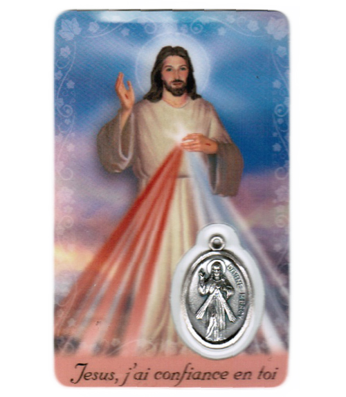 Carte de priere jésus miséricorde