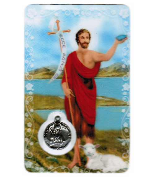 Carte de priere saint jean-baptiste