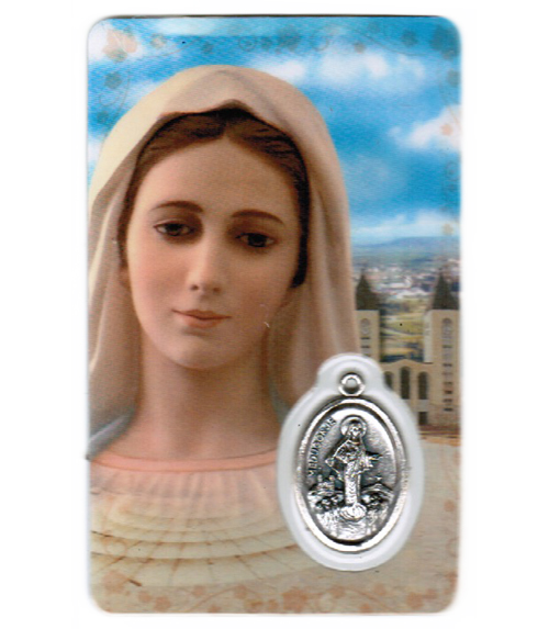 Carte de priere notre dame de medjugorje