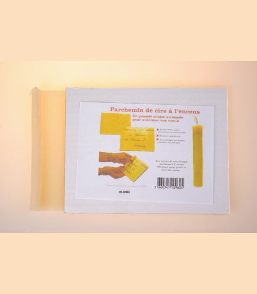 Bougie parchemin cire d'abeille 