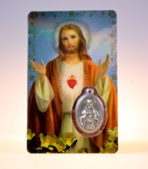 Carte de priere sacr�-coeur de j�sus