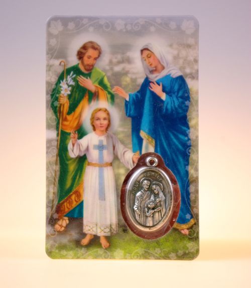Carte de priere sainte famille