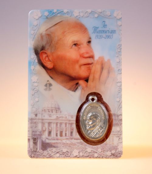 Carte de pri�re Pape Jean-Paul II