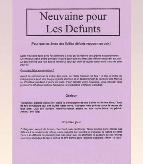 Neuvaine aux Défunts
