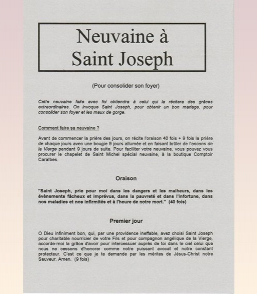 Neuvaine Saint Joseph