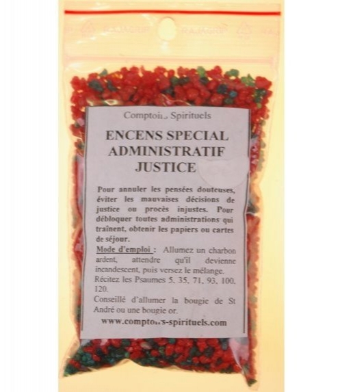 Encens administratif-justice (100-110 g)