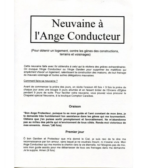 Neuvaine de l'Ange Conducteur