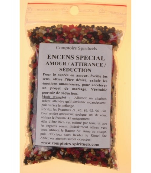 Encens amour-attirance-séduction (100-110 g)