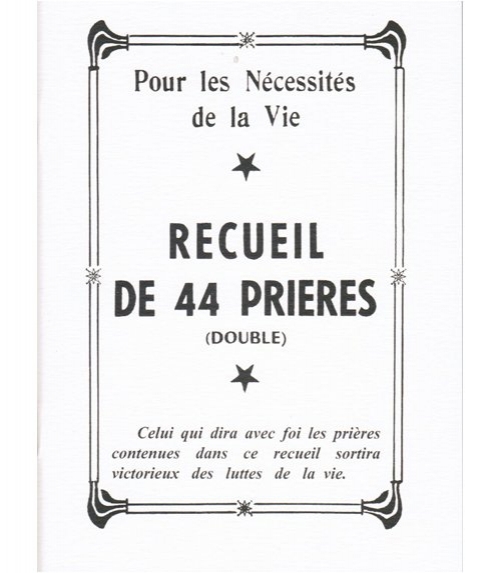 Véritable 44 prières (double)
