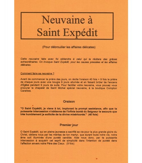 Neuvaine Saint Expédit
