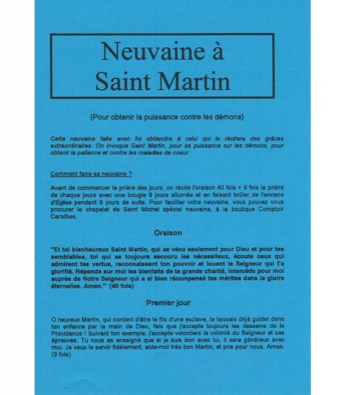 Neuvaine Saint Martin