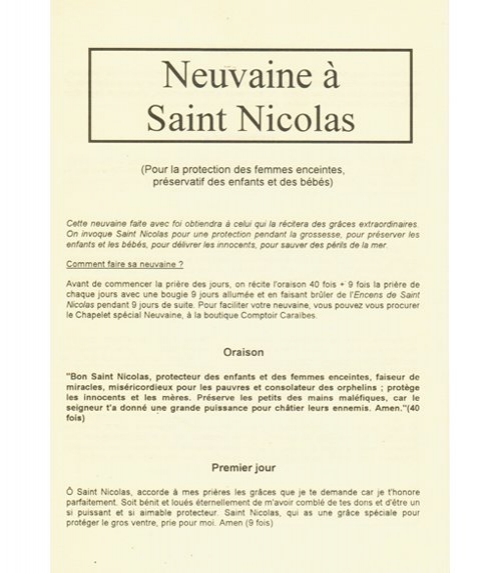 Neuvaine Saint Nicolas