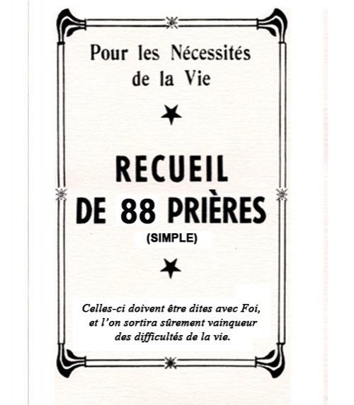 Véritable 88 Prières (simple)