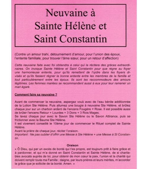 Neuvaine Sainte Hlne et Saint Constantin